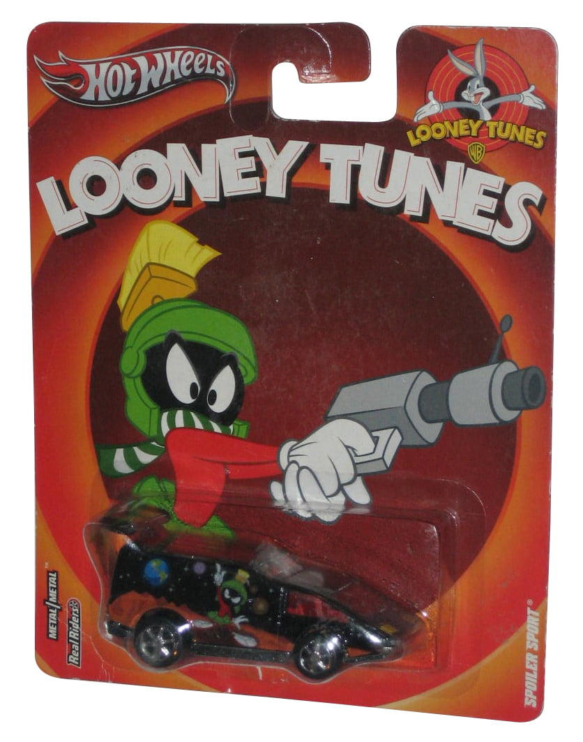 Looney Tunes Die-Cast Vehicle Hot Wheels Marvin the Martian Spoiler Sport 1:64 Scale