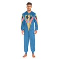 thumbnail image 3 of FORMRS Onesies Pajama for Adults Unisex Hoodie Winter Jumpsuit One Piece Sleepwear, Sizes S-2XL, Colorful Ice Cream Cat, 3 of 7