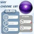 thumbnail image 4 of BESTSKY Exercise Ball,21.65in Balance Ball,Anti-Slip Pregnancy Ball,Purple, 4 of 7