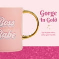 thumbnail image 6 of Paris Hilton Ceramic Coffee Mug, Large Coffee Cup with Gold Handle, 16 Ounces, Boss Babe, 6 of 8