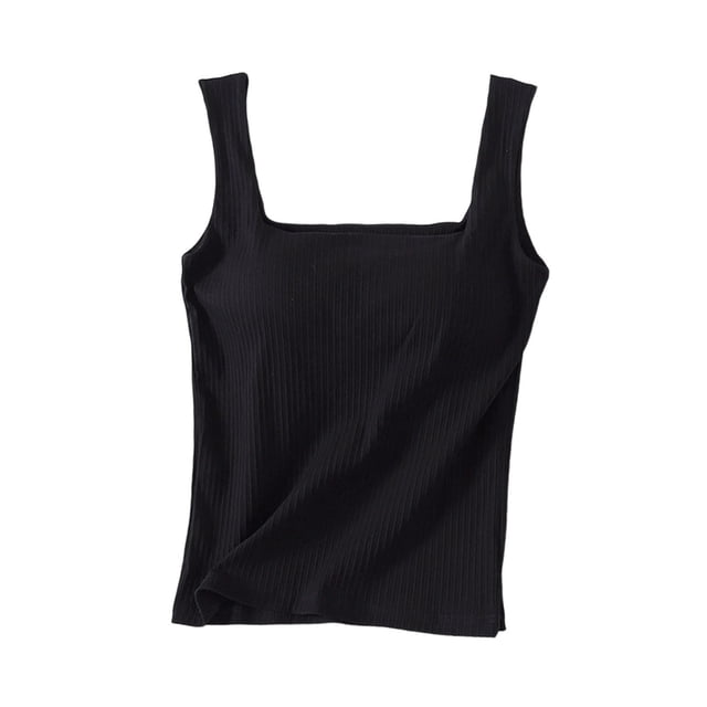 Bra Top Pajama Set for Women, Solid Color with Built-in Chest Pad, Wrap Front Design, Sleeveless, Polyester Fabric, for Daily Wear
