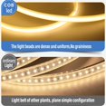 thumbnail image 4 of COB LED Strip 220V Switch/Dimmable Power EU Plug 360LEDs/m 3000k 6000k RA90 Outdoor Garden FOB LED Tape Bedroom Kitchen Lighting, 4 of 7