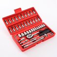 thumbnail image 2 of Socket Set F6 '' Chromemat, 46 Piecesred, 2 of 4