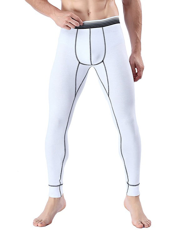 M-2XL Realtree Xtra Men's White Heavyweight Cotton Thermal Pants 