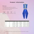 thumbnail image 7 of iiniim Mens Arabian Prince Sets Halloween Costume Open Front Tank Vest with Loose Harem Pants Red 3XL, 7 of 7