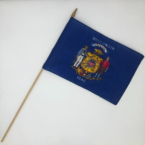 Wisconsin Flag 12" X 18" (12PK)