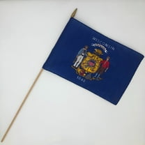 Wisconsin Flag 12" X 18" (12PK)