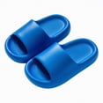 thumbnail image 3 of kpoplk Slides for Girls Boys Comfortable Slippers Slides Non-slip Shower Shoes House Fashion Thick for Indoor & Outdoor Gifts(Blue,2), 3 of 9