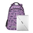 thumbnail image 6 of ALAZA Seahorse Fish Bone Pattern Backpack Elementary School Bag Bookbag Travel Rucksack, 6 of 7