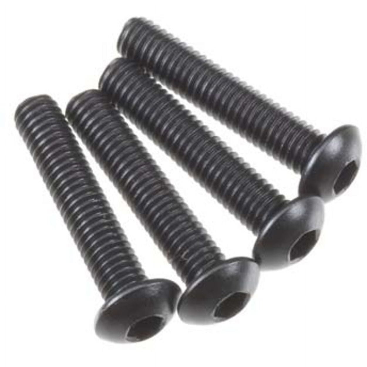 HPI Racing HPIZ216 M3 x 15 mm Button Head Screw Hex Socket Spare Parts,  Black - 4 Piece