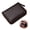 Chocolate, variant on Small PU Leather Wallet for Women RFID Blocking 12 Credit Card Holder Zipper Card Case,Rose red