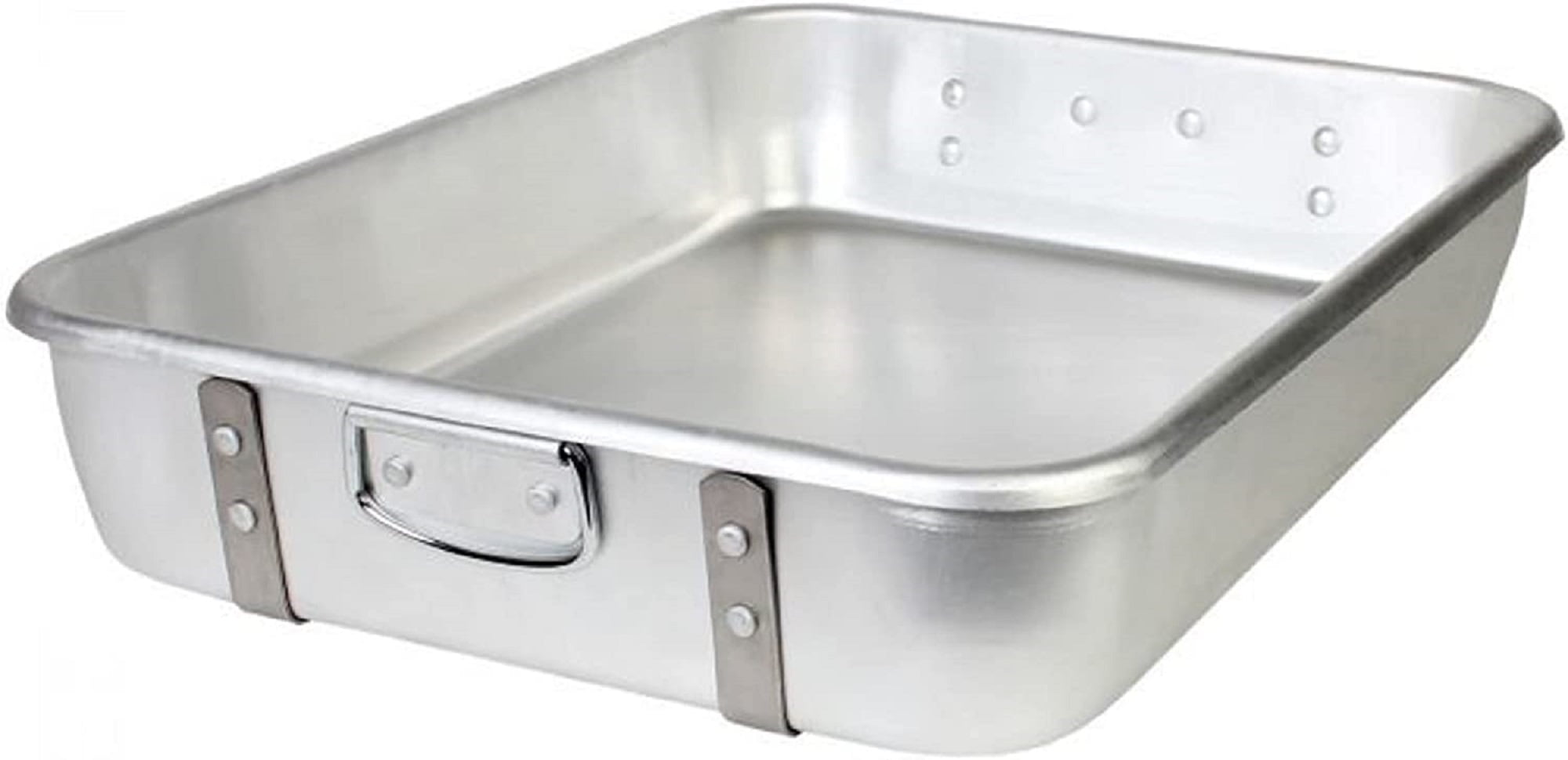 Truecraftware 18" x 24" x 41/2" Aluminum Bottom Double Roaster Pan