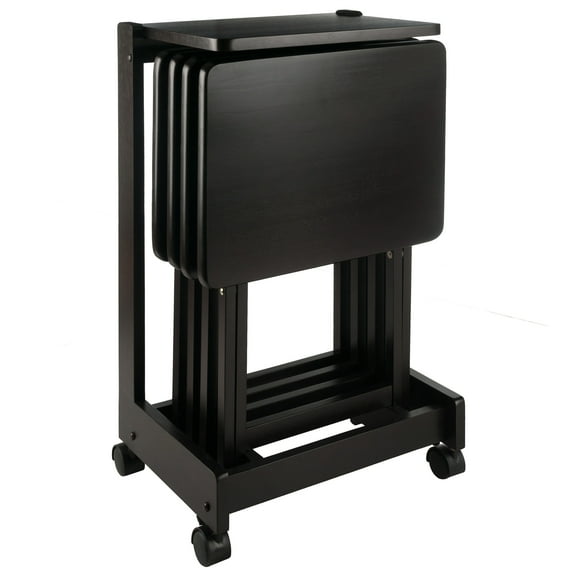 Winsome Brienda 5-Pc Snack Table Set, Serving Cart, Coffee