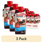 (3 pack) Premier Protein Shake, Cookies & Cream, 30g Protein, 11 fl oz, 12 Ct