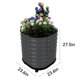 thumbnail image 3 of Garvee jardinera con ruedas y depósito de autoriego, cama de cultivo de acero galvanizado con ruedas con freno para uso interior o exterior, 3 of 7