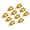Gold Tone, variant on Birthstone Charm Beads Drop Pendant, 10Pcs Birthstone 0.47 x 0.24", Light Purple