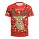 thumbnail image 2 of Camisetas de animales para hombres con estampado de alces de Navidad en 3d, ropa informal de verano para hombres, camisetas holgadas de gran tamaño, camisetas de manga corta Harajuku, 2 of 4