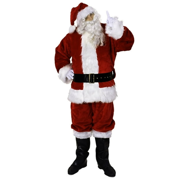 Sunnywood Ultra Deluxe Santa Claus Suit Adult Costume, Size L