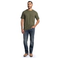 thumbnail image 6 of Wrangler Workwear Men's Short Sleeve Heavyweight Pocket Crew Work Shirt, size S-2XLT, 6 of 7