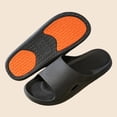 thumbnail image 6 of Men's House Slippers Slip-on Flat Heel Non-Slip Shower Shoes Mens Indoor Home Bedroom Pool Bathroom Home Shower Slippers Beach Shoes, 6 of 7