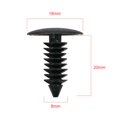thumbnail image 2 of 20/50 Uds Auto sujetador ajuste 8mm agujero Nylon coche Clips Fender parachoques escudo retenedor plástico remache para GM Ford Chrysler automóvil Tan Jianjun  unisex, 2 of 2