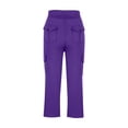 thumbnail image 4 of Girls Wide Leg Cargo Pants Size 10-12 Drawstring High Waist Sweat Pants Flap Pocket Hiking Trousers 7T, 4 of 6