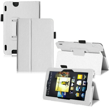 Leather Folio Stand Cover Case For Amazon Kindle Fire HDX 7 Inch