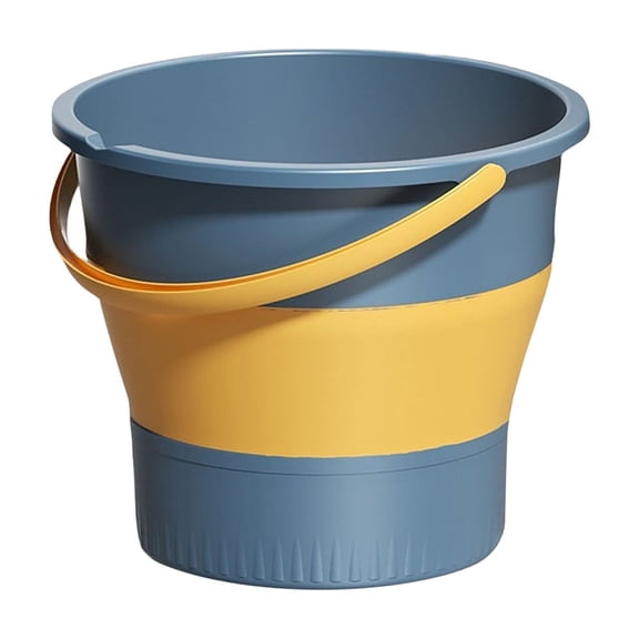 Qocolcyl Collapsible Plastic Bucket 1.32 Gallon 5L Each, Foldable Round Tub, Space Saving Garden Tub Pond Tub, Outdoor Waterpot for Garden Camping, Portable Fishing Water Pail