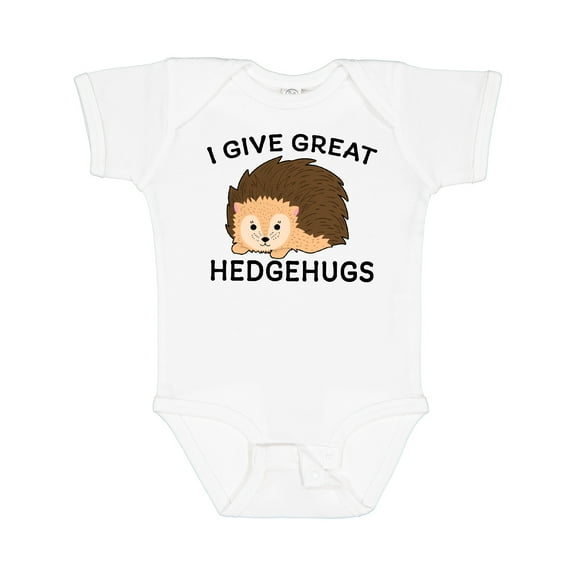 Inktastic I give great hedgehugs with Cute Hedgehog Boys or Girls Baby Bodysuit