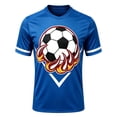 thumbnail image 4 of Little Boys' Sports Short Sleeve Graphic T-Shirts Fun Football Printed Crew Neck T-Shirt Size 8-9T, 4 of 4
