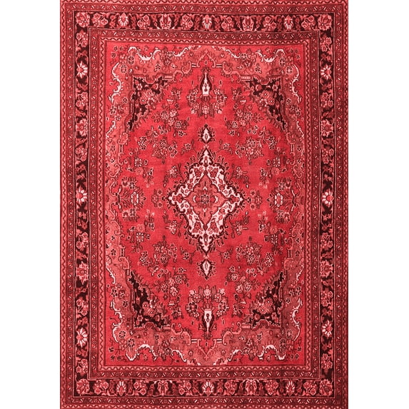 Ahgly Company Indoor Rectangle Persian Red Traditional Area Rugs, 6' x 9'