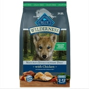 Blue Buffalo Wilderness High Protein Grain Free, Natural Puppy Dry Dog Food, Chicken 24-lb
