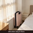 thumbnail image 4 of Valise de Cabine Rigide en ABS avec Doubles Roulettes Multidirectionnelles, Légère et Extensible, avec Serrure TSA, 51 cm (20 Pouces), Rose., 4 of 11