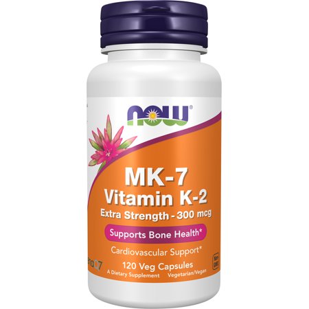 ナウフーズ MK-7 ビタミンK-2 エクストラストレングス 300mcg カプセル 120粒 NOW Foods MK-7 Vitamin K-2, Extra Strength 300 mcg Veg Capsules