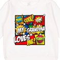 thumbnail image 3 of Inktastic My Grandma Loves Me Superhero Toddler Sweatshirt, 3 of 4