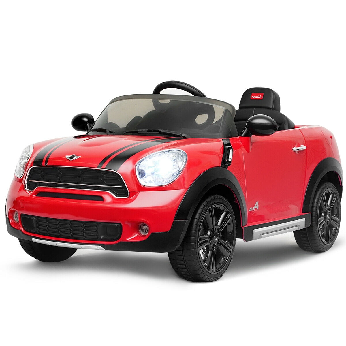 pink mini cooper 6v ride on with remote control