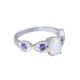 thumbnail image 4 of 2 piezas de anillo de cristal para mujer, anillos modernos portátiles para banquete de boda, joyería de aleación de moda para mujer, regalo de Ropa, zapatos y accesorios Miscelánea talla 7 Guardurnaity AP015006-02, 4 of 6