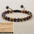 thumbnail image 2 of Multicolor Tiger's Eye s- Vitality and Abundance - Handmade Yoga Natural Stone Crystal Healing Power Energy Gifts for Unisex Adult Bracelet Macrame Adjustable, 2 of 2