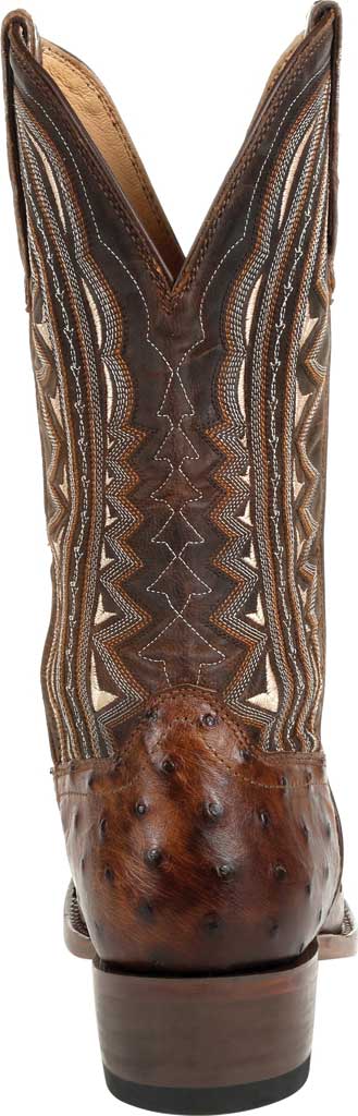 Durango® Premium Exotic Full-Quill Ostrich Oiled Saddle Western Boot Size 13(M) - image 4 of 6