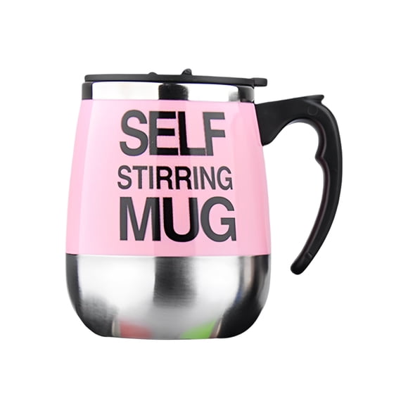 Xingzhi Mug Coffee Water Magnetic Automatic Stirring Mugs Smart Mixing Cup Restaurant Cups Drinking Supplies Pink