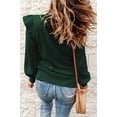 thumbnail image 2 of CoCopeaunts Women\‘s Long Sleeve Knit Sweater Winter Ribbed Cuff Pullover Tops Warm Cable Knitted Top Casual Jumper, 2 of 3