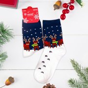 Socks Warm Christmas Fashion Windproof Printing Mid Tube Socks Long Tube Cotton Sports Socks
