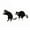 Combo raccoon, variant on Metal Raccoon Decorative Garden Stake for Lover Gift Raccoon Sculpture Statue for Yard Outdoor Ornament