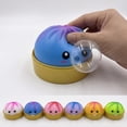 thumbnail image 6 of Squishy Dumplings Steamed Bun Stress Relief Toy, 3 Pack Slow Rising Bubble Squeeze Fidget Toys with Steamer Adult Desk, 6 of 6