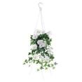 thumbnail image 2 of Allstate Morning Glory Artificial Floral Hanging Bush Spray- 20" - Cream, 2 of 4