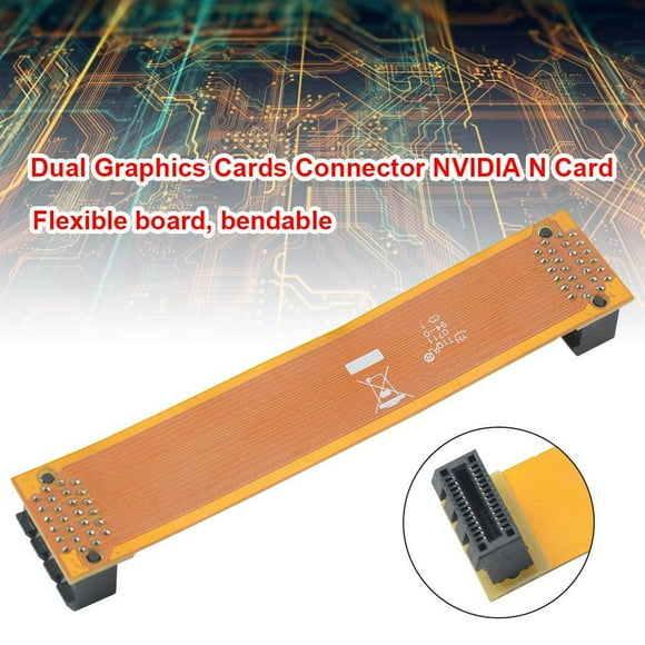 Peggybuy NVIDIA N Card Dual Video Card SLI Bridge Crossfire Wire Graphics Cards Connector