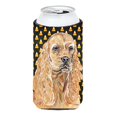 thumbnail image 1 of Cocker Spaniel Halloween Candy Corn Tall Boy bottle sleeve Hugger, 1 of 1