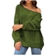 thumbnail image 2 of Suéter de cuello redondo para mujer, suéter holgado de punto, cuello redondo cómodo, suéter de moda, ropa de mujer, suéter para mujer, 2 of 6