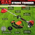 thumbnail image 4 of Floseru 2026 Upgraded 5 in 1 Gas Weed Eater, 52CC 2 Stroke Gas Multi Functional Trimming Tools, 9500rpm High Power Weed Wacker, String Trimmer, Brush Cutter for Garden, Yard, Home, 4 of 12