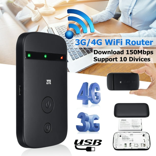 Unlocked 4g Lte Mobile Wifi Router Hotspot Wireless Mobile Broadband Modem 150mbps Sim Card For Car Home Mobile Travel Camping Walmart Com Walmart Com